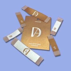 Custom woven tags and labels for apparel branding