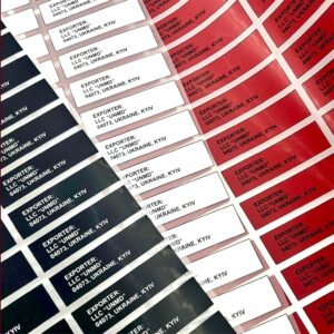 Термотрансферна етикетка / Heat Transfer Clothing Labels / Label of World