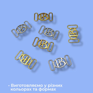 Металеві логотипи у різних кольорах та формах