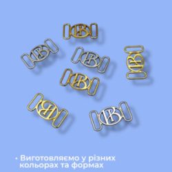 Металеві логотипи у різних кольорах та формах