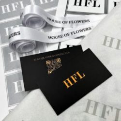 Комплект HFL: стрічки, папір тішью, наліпки, візитки