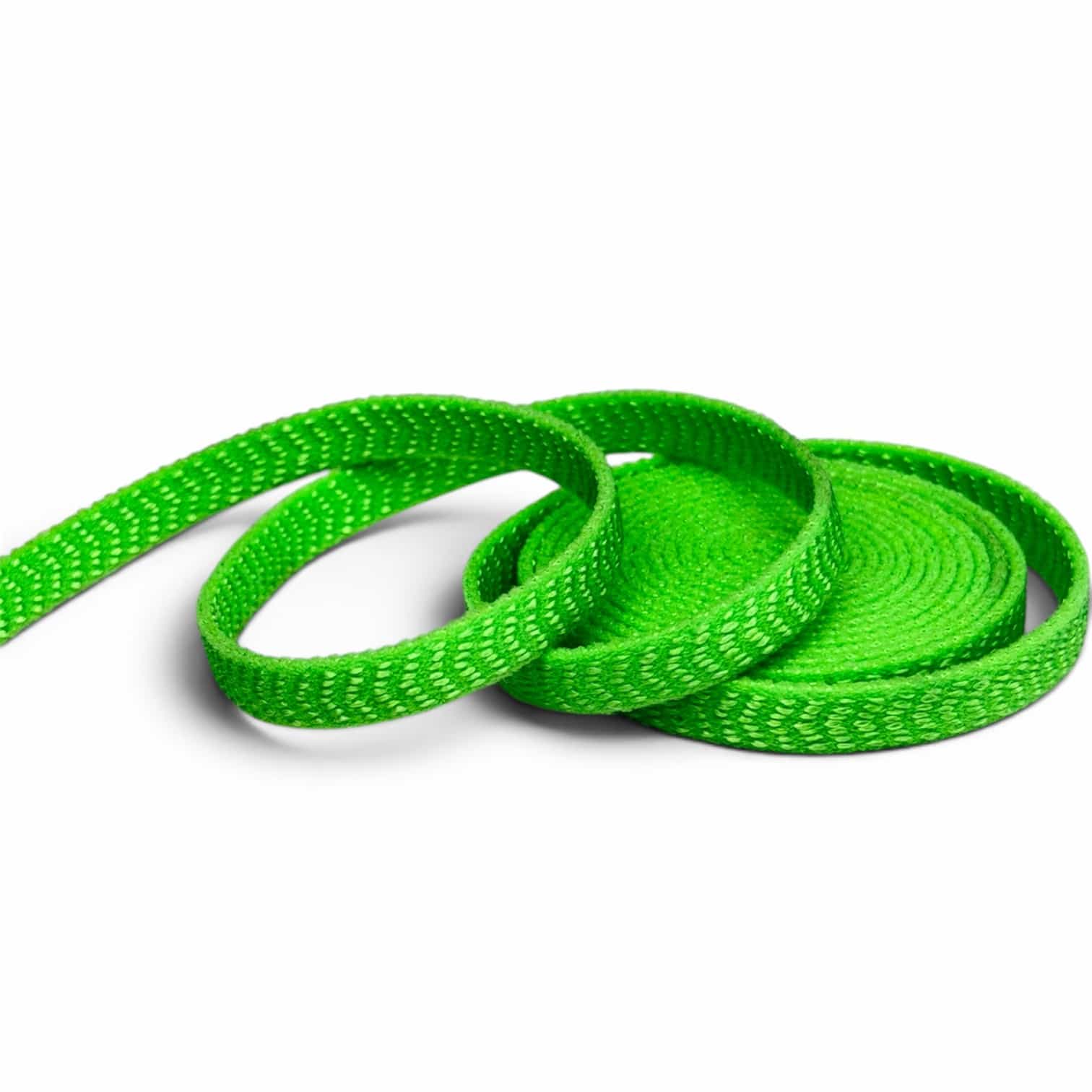 Narrow lime green perforated jacquard elastic band for kids apparel