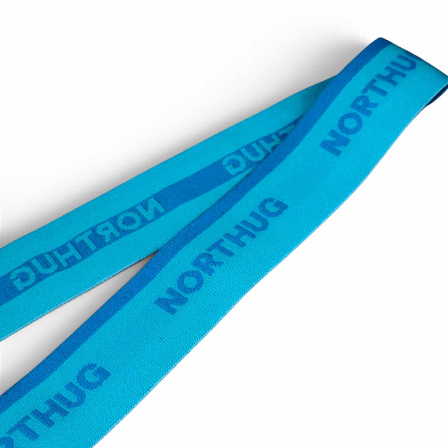 Blue jacquard elastic band with custom logo for sportswear and underwear