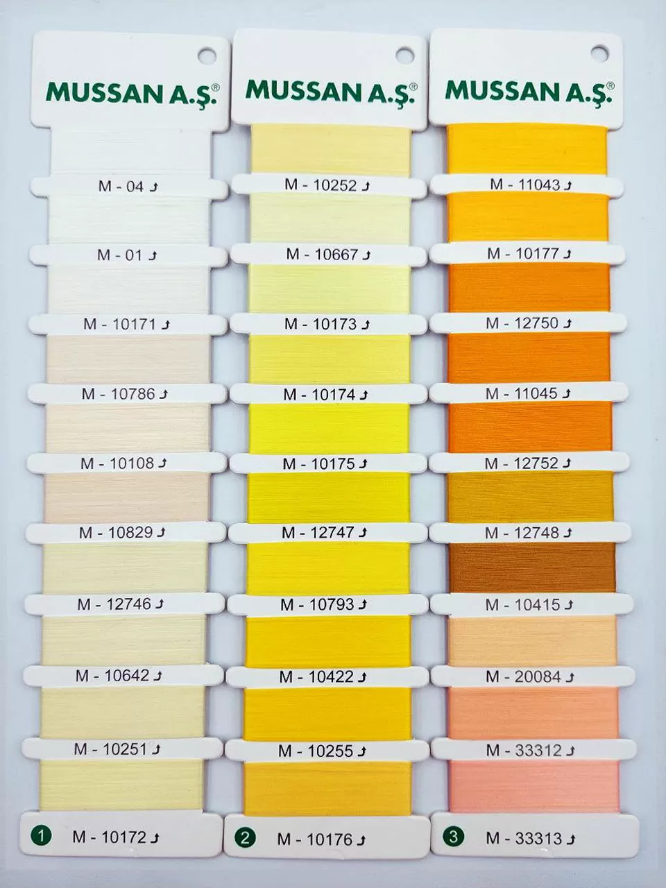 Color catalog for jacquard elastic band - 1