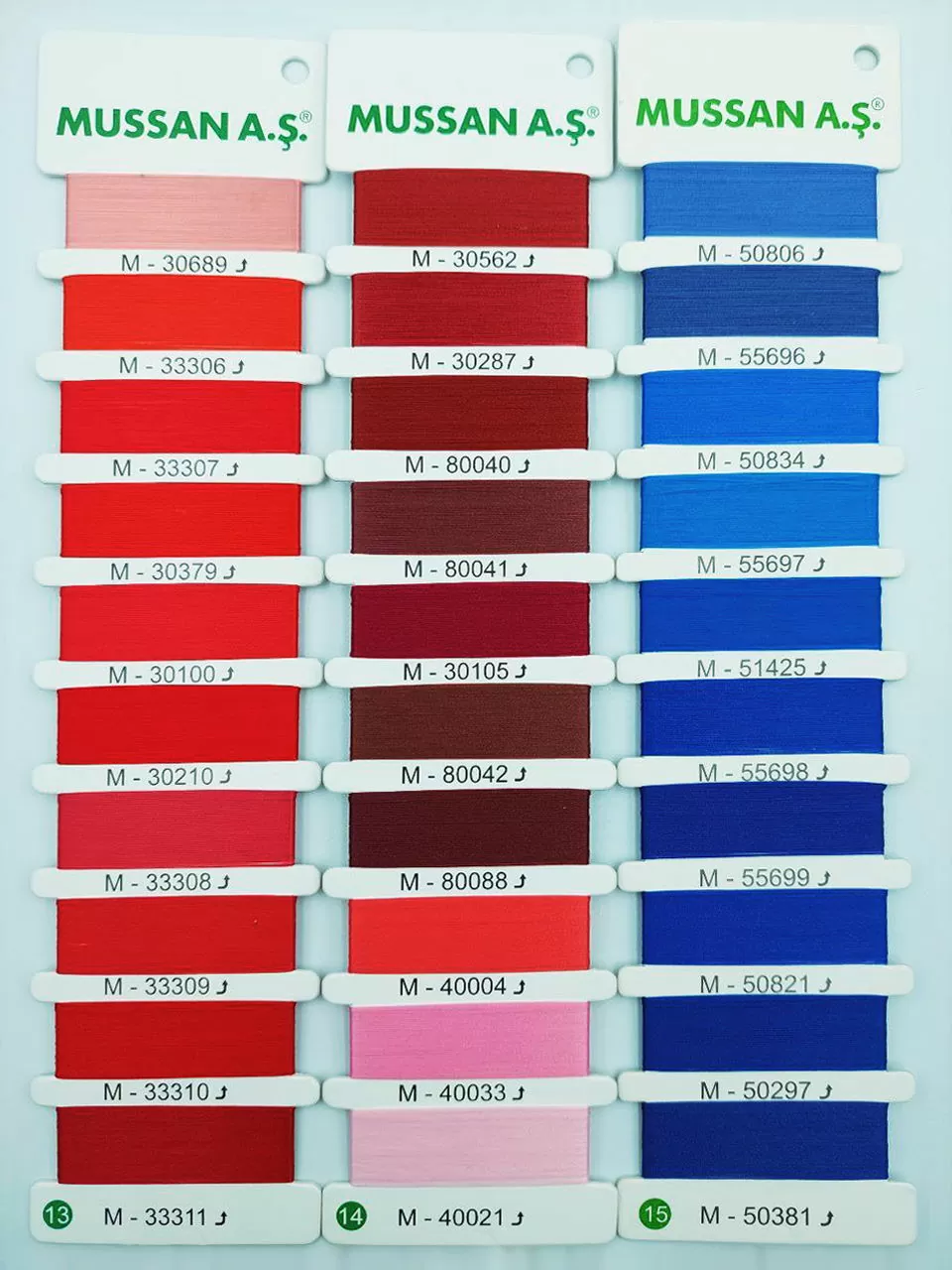Color catalog for jacquard elastic band - 5
