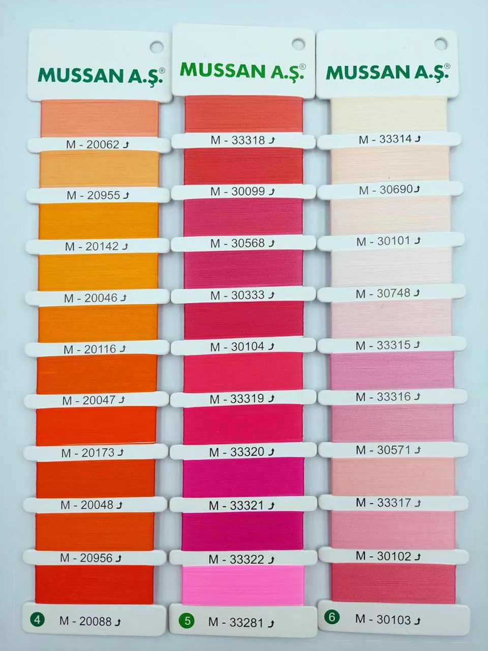 Color catalog for jacquard elastic band - 2
