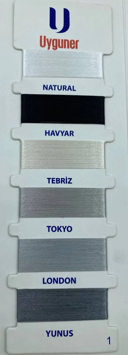 Catalog of silk threads for jacquard - part 1