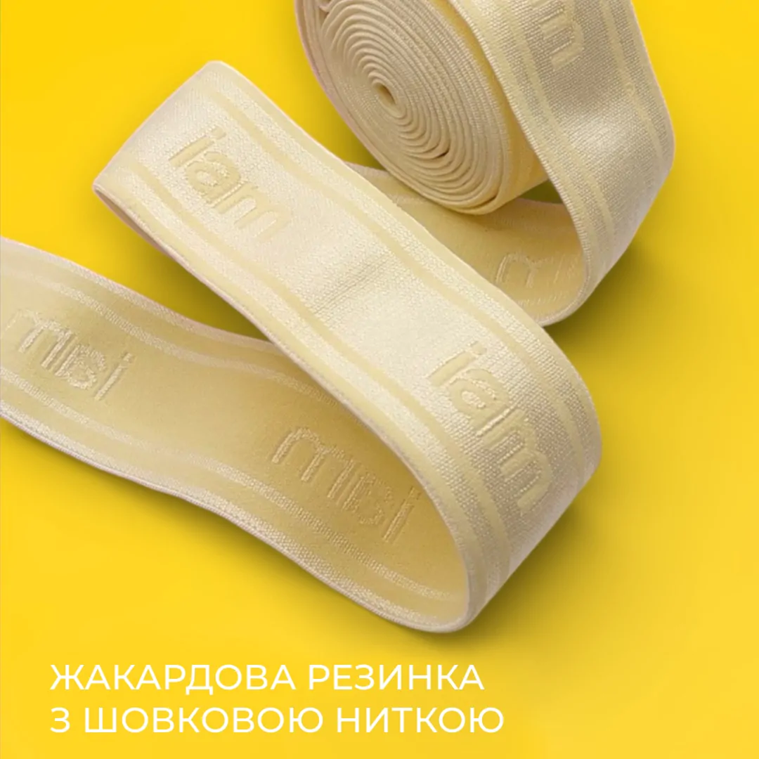 Жакардова резинка з шовковою ниткою
