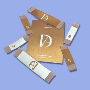Custom woven tags and labels for apparel branding