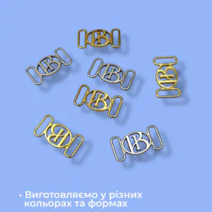 Металеві логотипи у різних кольорах та формах