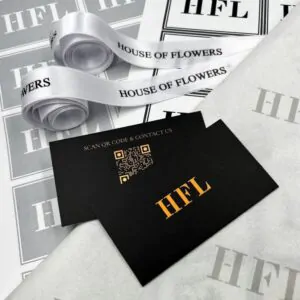 Комплект HFL: стрічки, папір тішью, наліпки, візитки